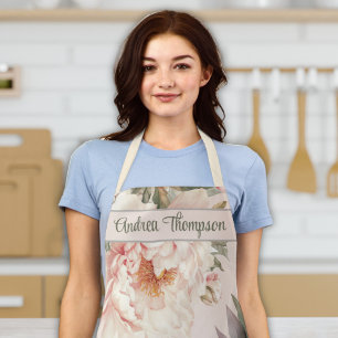Tablier Cuisine moderne pour femmes cuisson aquarelle Flor