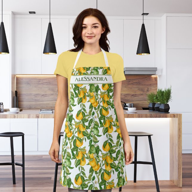 Tablier Cuisine personnalisée avec tout le Motif Lemons (Créateur téléchargé)