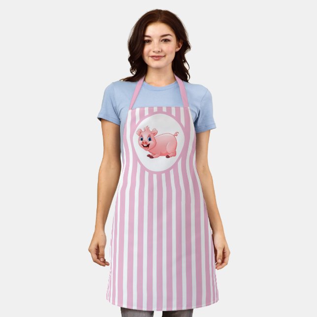 Tablier cuisine pour les amateurs de cochons mignons (Porté)