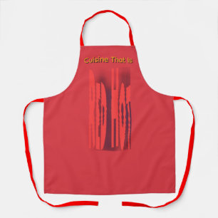 Tablier Cuisine Rouge Chaud