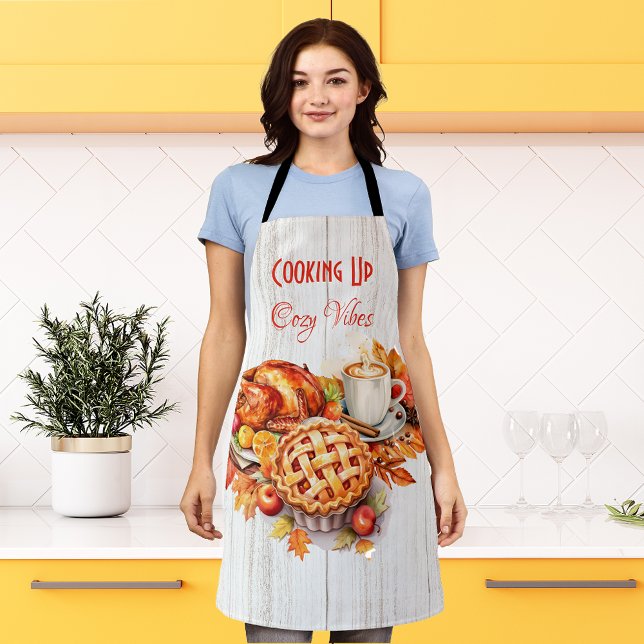 Tablier Cuisine sur des Vibes douillettes - Thanksgiving (Créateur téléchargé)