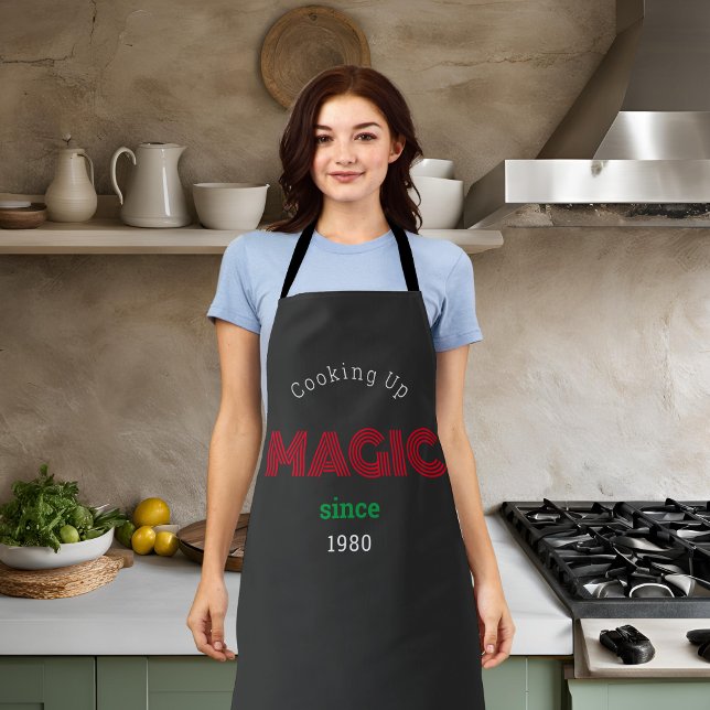 Tablier Cuisine vers le haut Magie depuis - noir (Créateur téléchargé)
