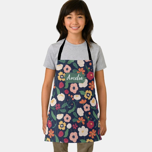 Tablier Cuisinier Floral Enfants Cuisinier Personnalisé Ap (Insitu)
