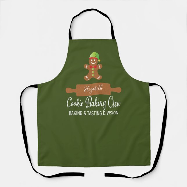 Tablier Cuisinière à biscuits Crew Red Christmas Apron (Recto)