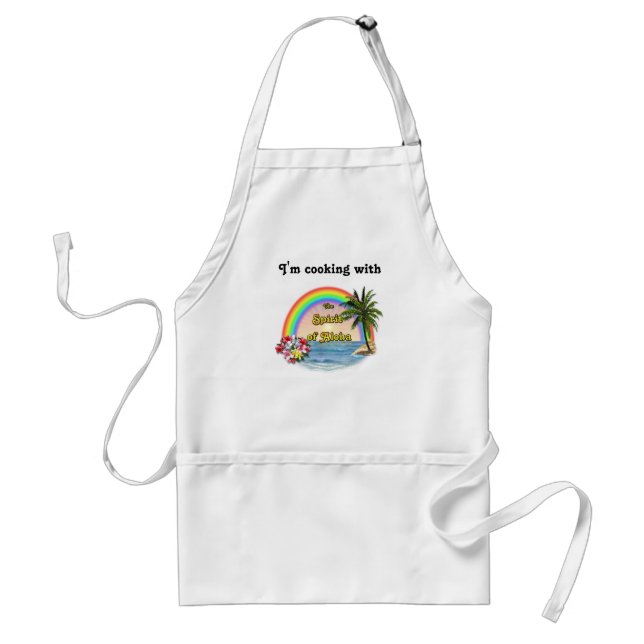 Tablier Cuisson avec Aloha l'esprit (Devant)