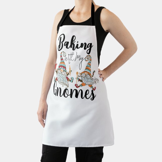 Tablier Cuisson avec mes Gnomes Moderne Funny Scandinave (Insitu)