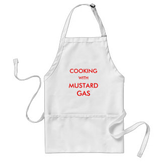TABLIER CUISSON, AVEC, MOUTARDE, GAZ