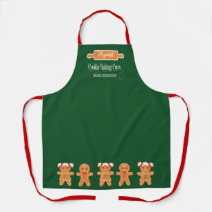 Tablier Cuisson de biscuits Crew pain d'épices Monogramme 