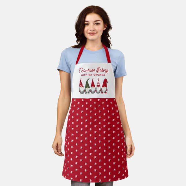 Tablier Cuisson de Noël mignonne avec mes nomies | Flocon  (Porté)