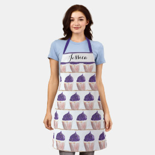 Tablier Cupcake Purple Food Dessert Gâteaux Baker Cute Adu