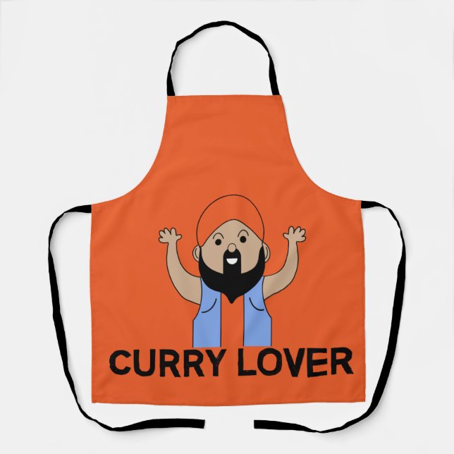 Tablier Curry Lover | Cousin indien | Corry Cook | Footies (Recto)