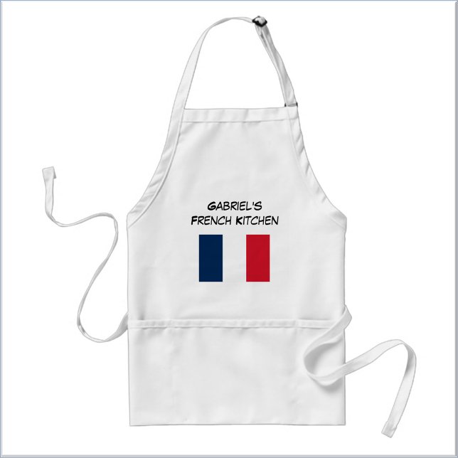 Tablier Custom Blue White & Red French Flag  (Créateur téléchargé)