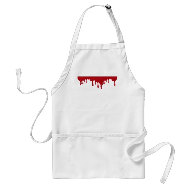 Tablier Custom Minimal Tomato Red Drip Apron (Devant)