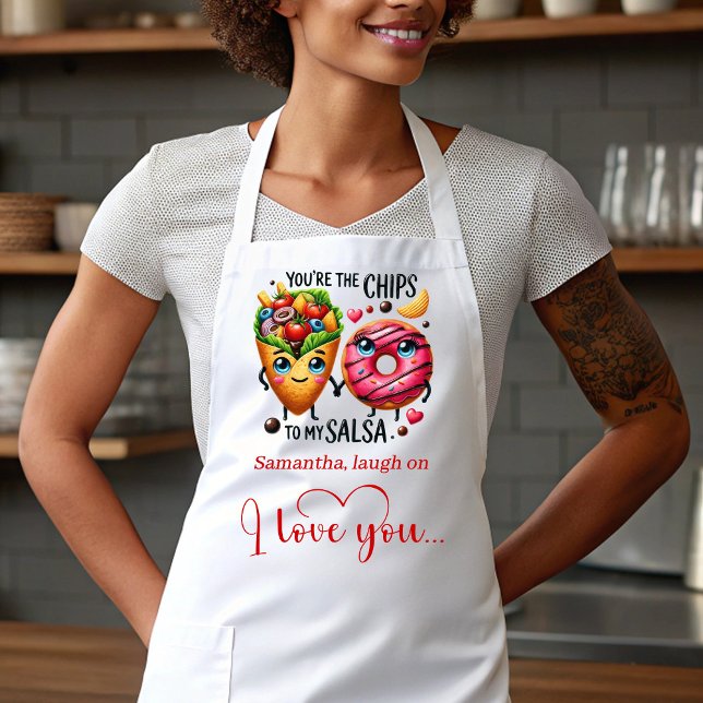 Tablier Custom Name Cute Food Sweet Love Gift Apron (Custom Name Cute Food Sweet Love Gift Apron)