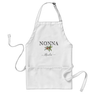 Tablier Custom Name Personalized Nonna Apron With Pockets