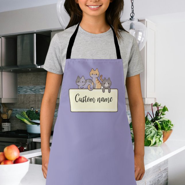 Tablier Customized Apron kids, Apron with Name (Créateur téléchargé)