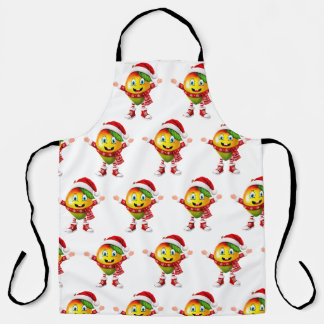 Tablier Cute 3D Christmas Mango Fruit Pattern Personalized