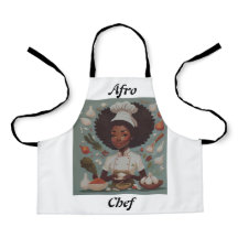 Cute Afro Chef Apron