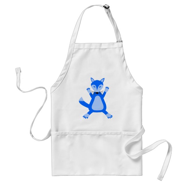 Tablier Cute Blue Baby Boy Fox (Devant)