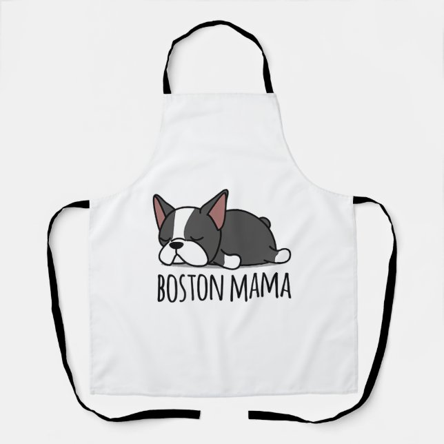 Tablier Cute Boston Terrier Boston Mama (Recto)
