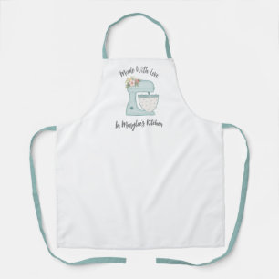 Tablier Cute Boulangerie Florale Mixer Apron