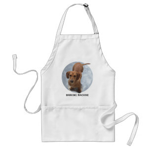 Tablier Cute Brown Dachshund Machine à aboyer