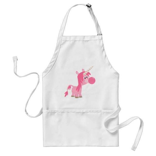 Tablier Cute Carton Bubble Gum Unicorn Apron (Devant)