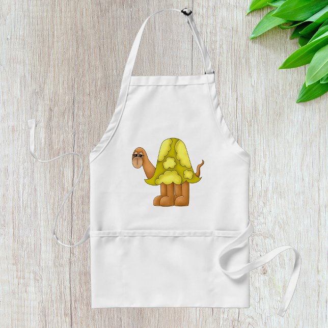 Tablier Cute Cartoon Turtle with Puffy Green Shell (Créateur téléchargé)