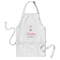 Cute Chef 50 et Fabulous Pink Name Apron