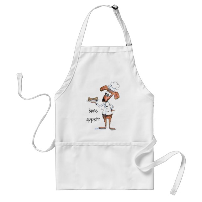 Tablier Cute chef de chien Whimsical (Devant)
