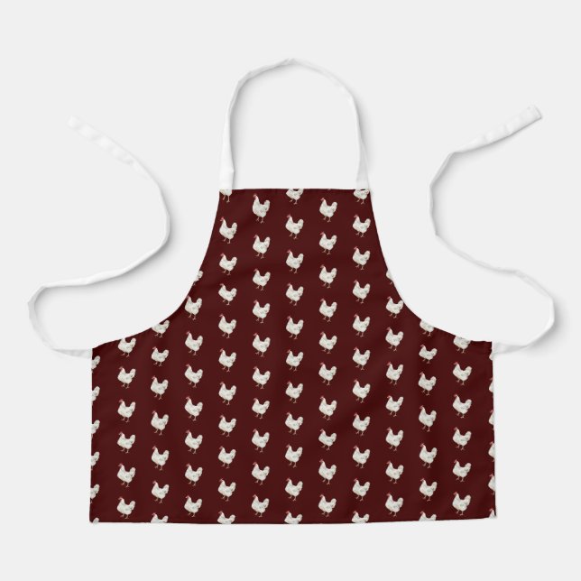 Tablier Cute Farmhouse Style Chicken Pattern Apron (Recto)