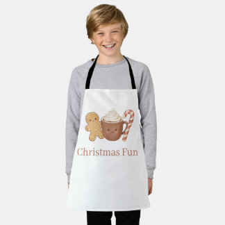 Tablier Cute Gingerbread & Hot Cocoa Kids' Christmas Fun P
