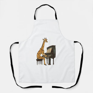 Tablier Cute Giraffe Jouer Piano Giraffes Musicien Musique