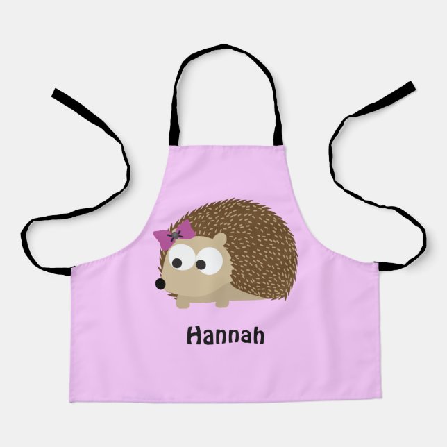 Tablier Cute Girl Hedgehog (Recto)