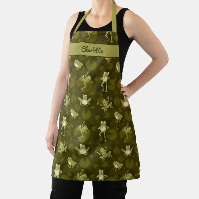 Tablier Cute Grenouille souriante Apron (Insitu)