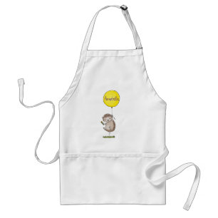 Tablier Cute hedgehog and balloon cartoon pattern