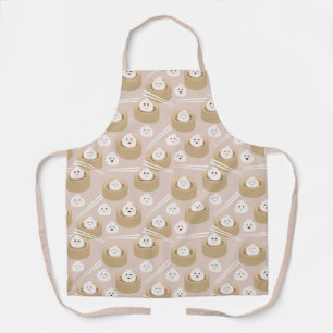 Tablier Cute Kawaii Dumplings Baguettes en vapeur