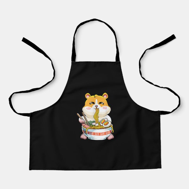 Tablier Cute Kawaii Hamster Ramen Anime (Recto)