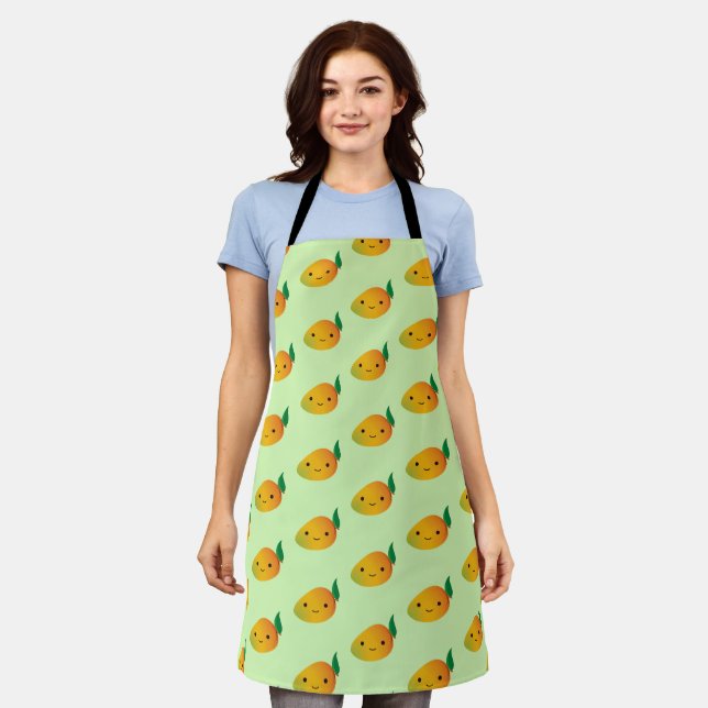 Tablier Cute Kawaii Mango (Porté)