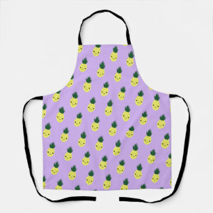 Tablier Cute Kawaii Smiling Motif d'ananas