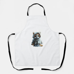 Tablier Cute Kitten en costume fantôme - Halloween Cuiness