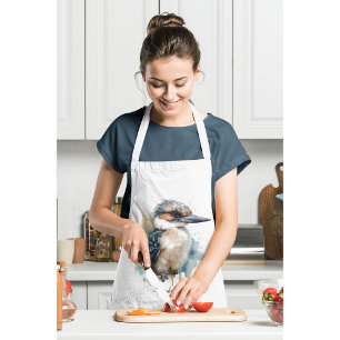 Tablier Cute Kookaburra sur une branche, personnalisé