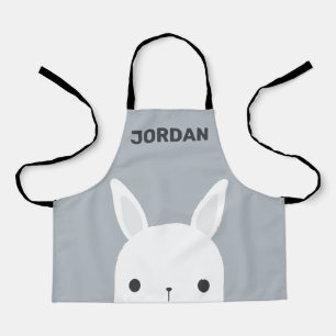 Tablier Cute Little Bunny Rabbit with Personalized