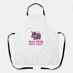 Tablier Cute MOO DENG HIPPO PIRIT Pixels Animal Adventure