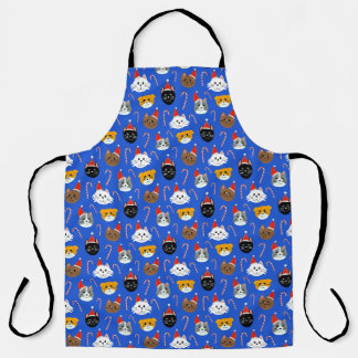 Tablier Cute Noël Chat Motif