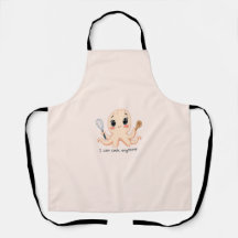 Cute Octopus Apron - Je peux cuisiner n'importe qu