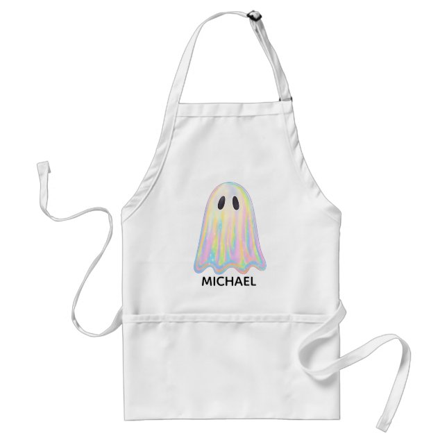 Tablier Cute Pastel Rainbow Ghost | Éffrayant esthétique (Devant)