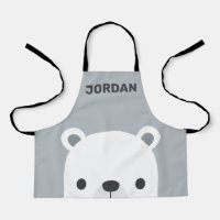 Cute petit ours polaire avec nom personnalisé