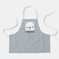 Cute petit ours polaire avec nom personnalisé