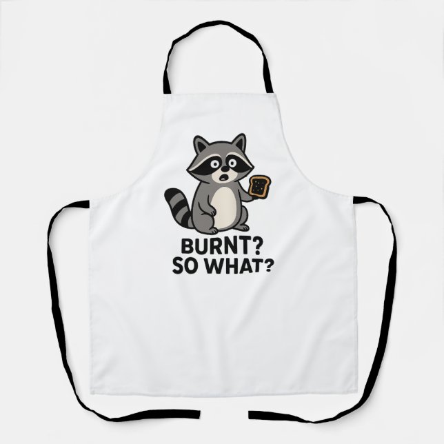 Tablier Cute Raccoon Cooking Apron – Funny Animal  (Recto)